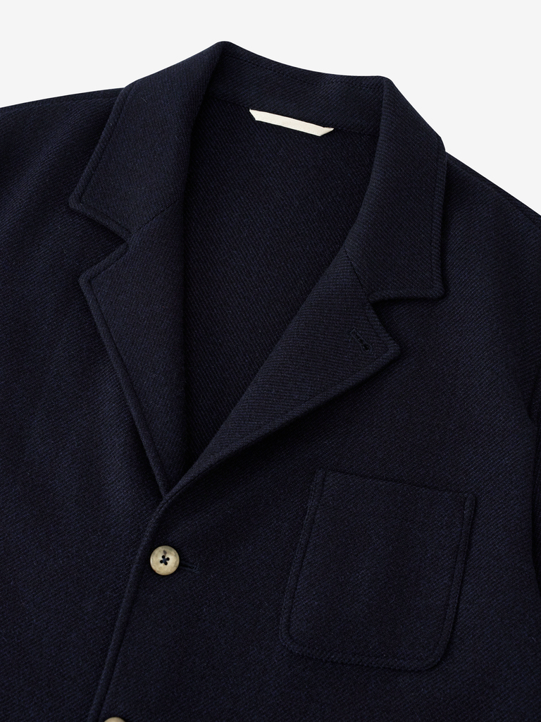 Navy Yak & Wool Cloth Traveler Jacket