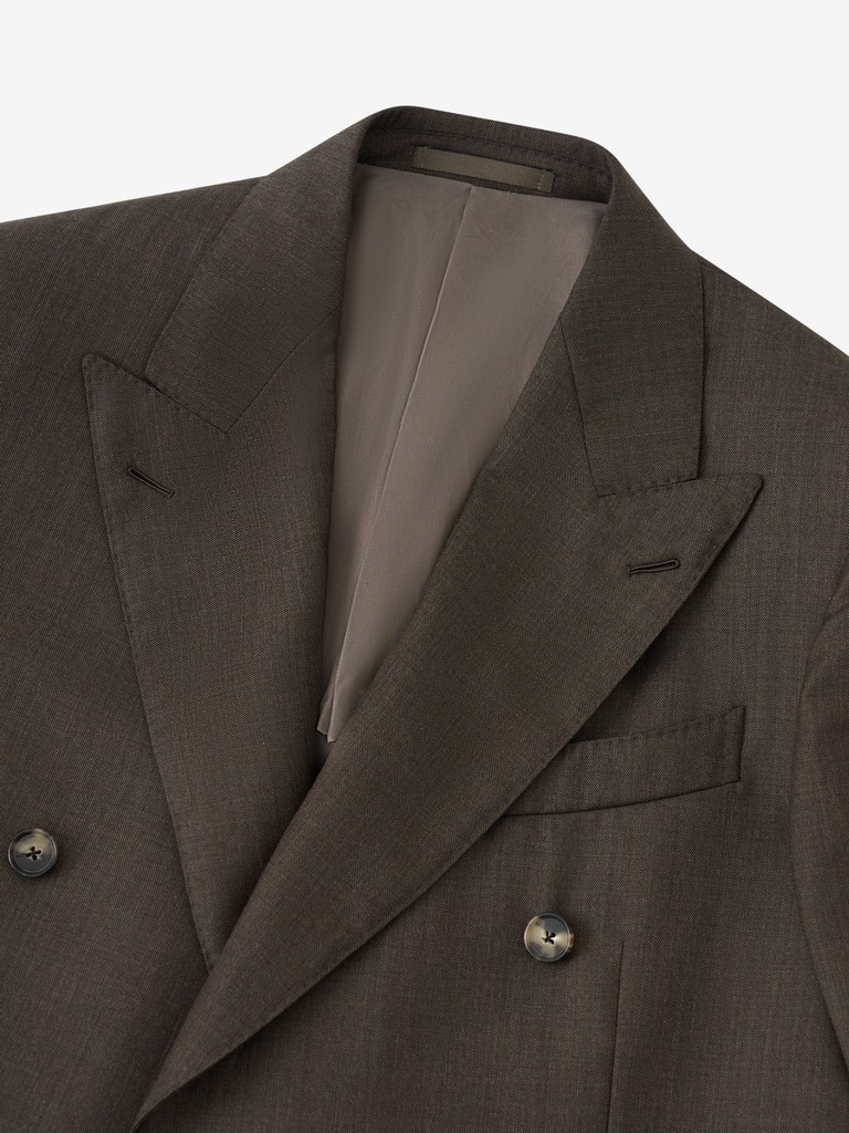 Norma Dark Beige Wool Suit