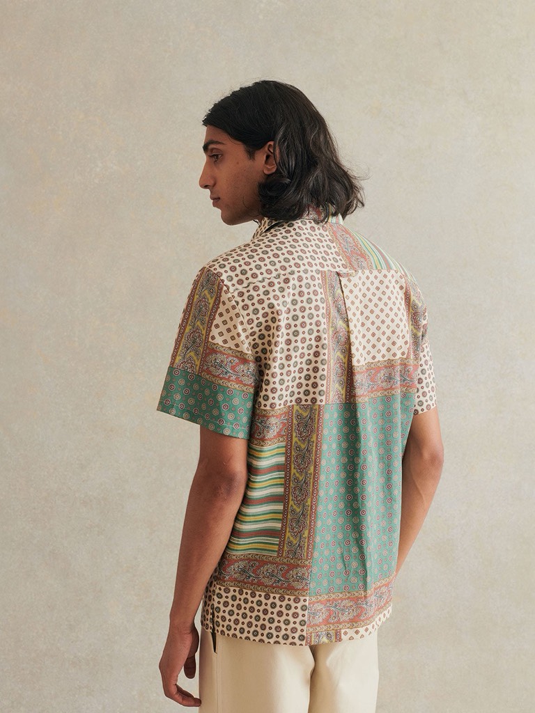 Camp Collar Shirt In Provencal Patchwork Print