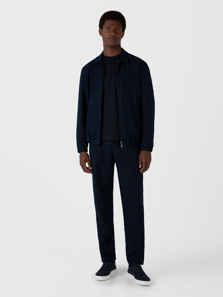 Riviera Crew Neck T-Shirt in Midnight Navy