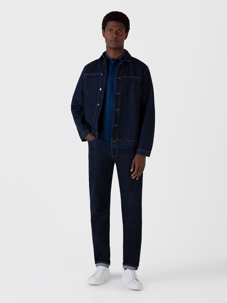 Riviera Polo Shirt in Real Indigo