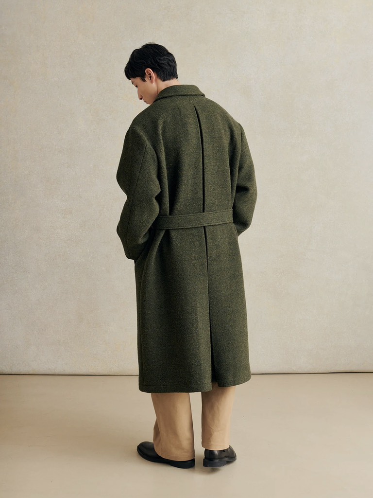 Overcoat in Spongy Wool