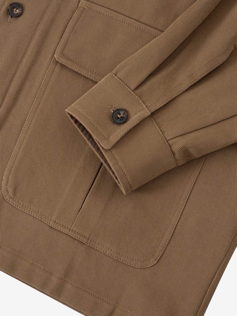 Gardener's Jacket In Coffee Natural Dye