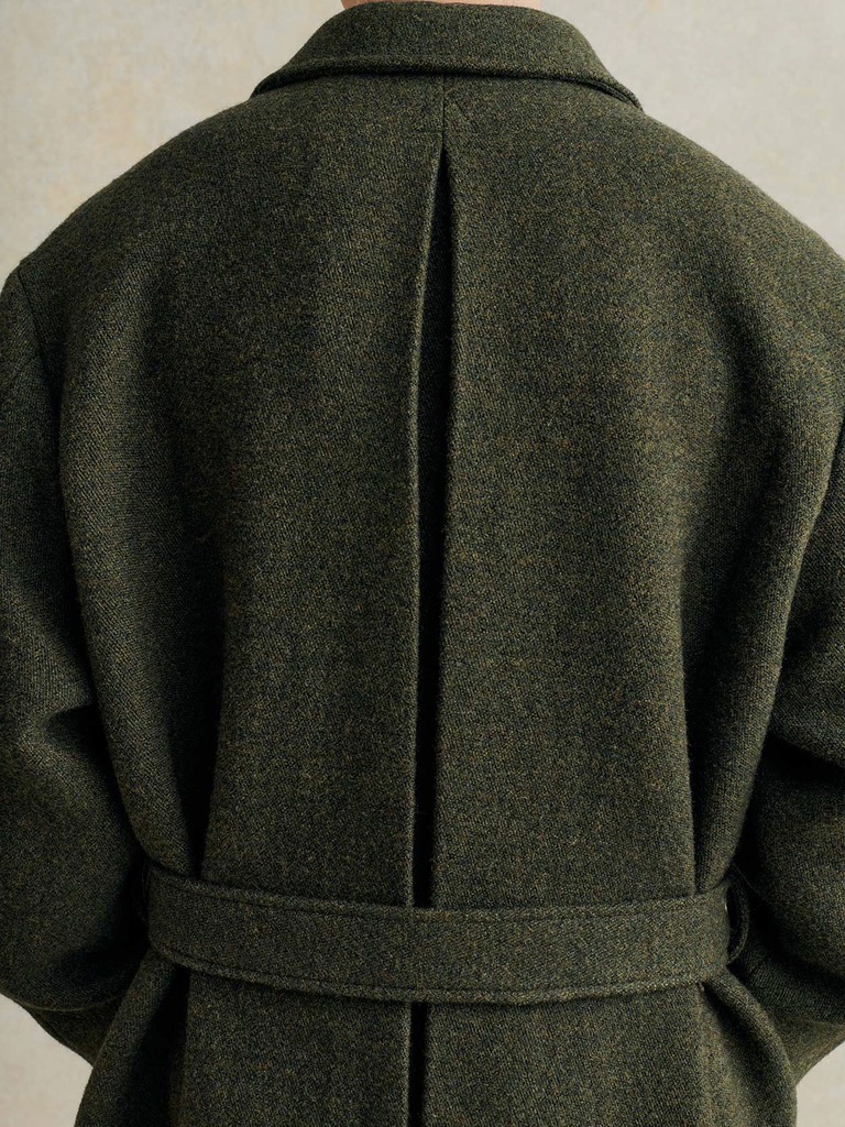 Overcoat in Spongy Wool