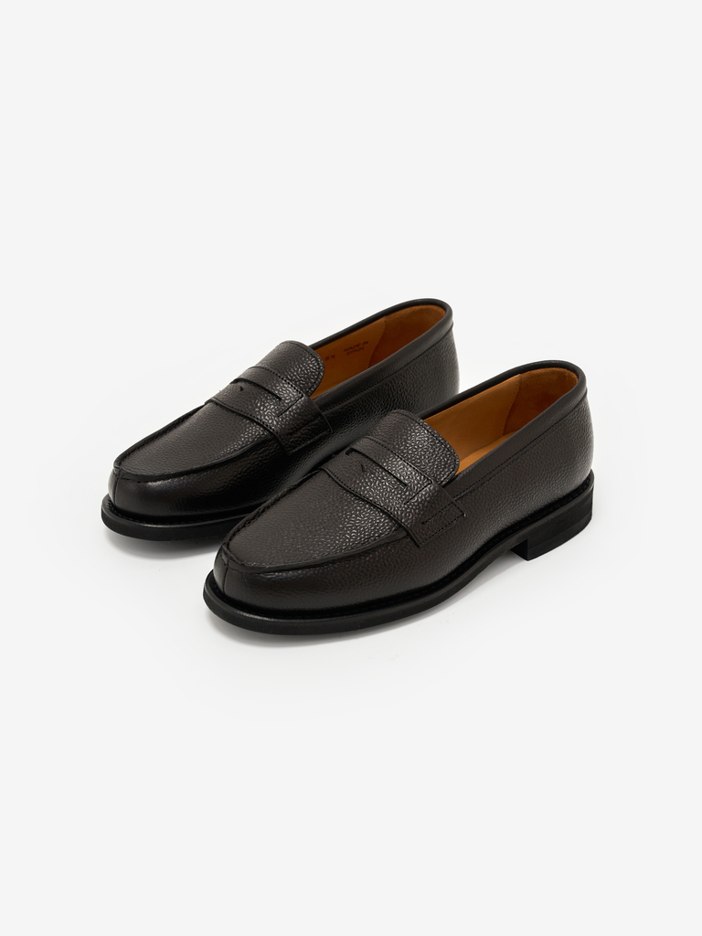 H217 Black Cavier Leather French Weejun