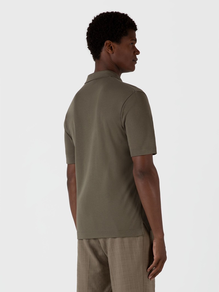 Heavyweight Polo Shirt in Khaki