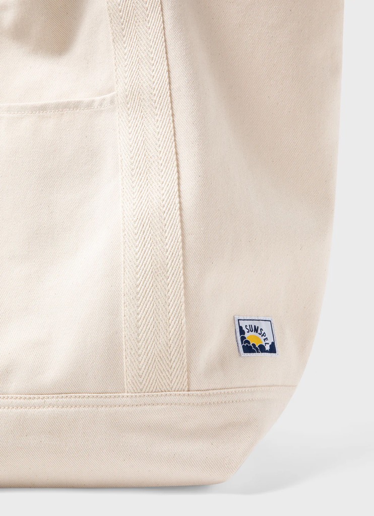 Large Tote Bag in Off White