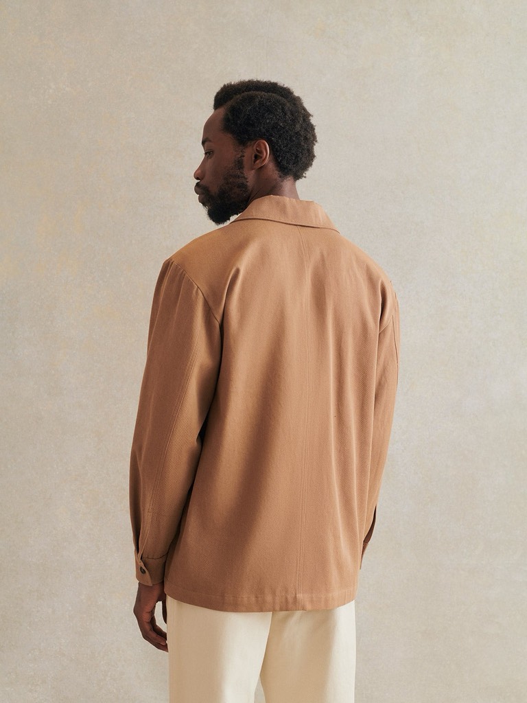 Gardener's Jacket In Coffee Natural Dye