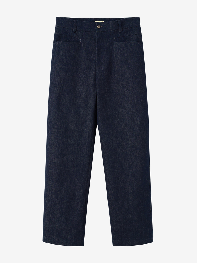 Indigo French Cotton Denim Gardian Trousers