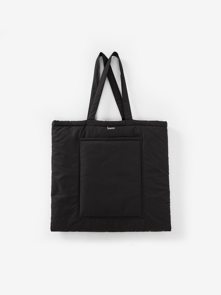 Tote Bag in Black Cotton