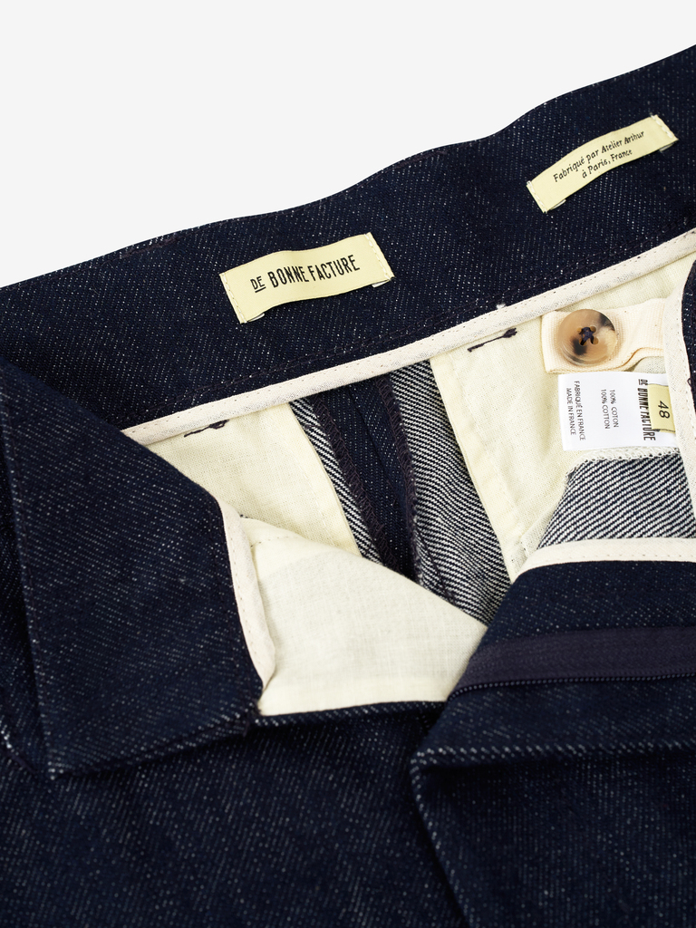 Indigo French Cotton Denim Gardian Trousers