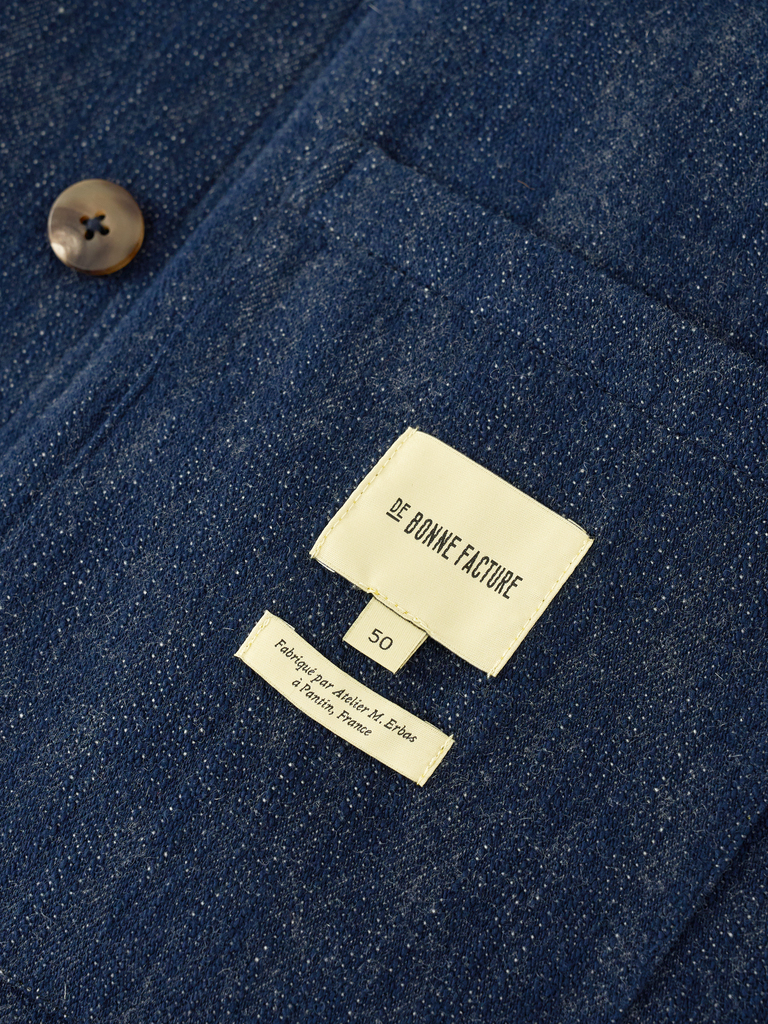 Denim Blue Cotton & Wool Métier Jacket
