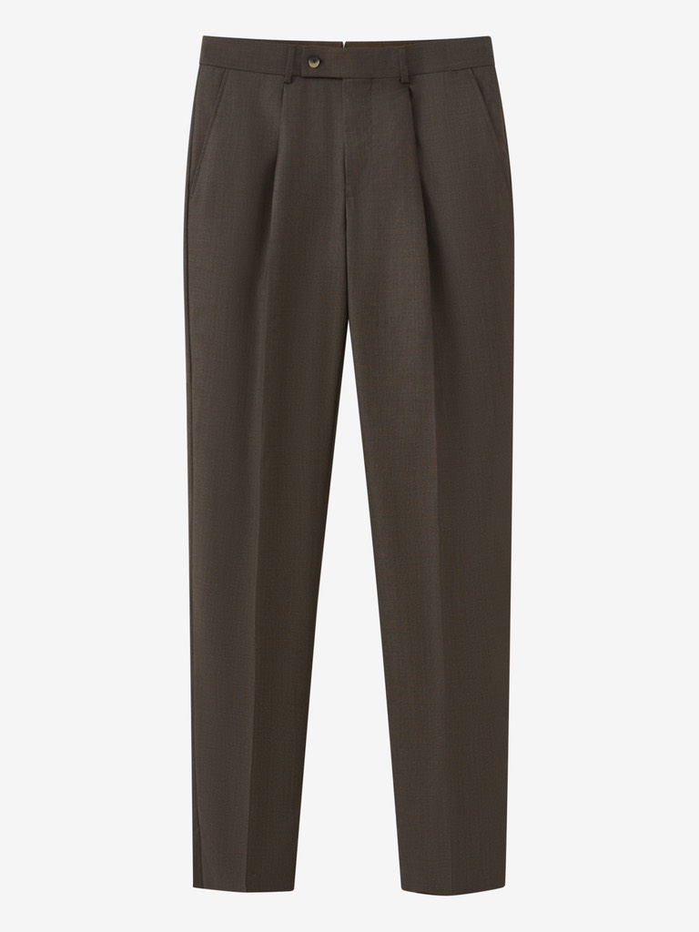 Norma Dark Beige Wool Suit