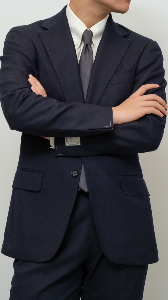 Dark Navy Calm Twist Suit 06X