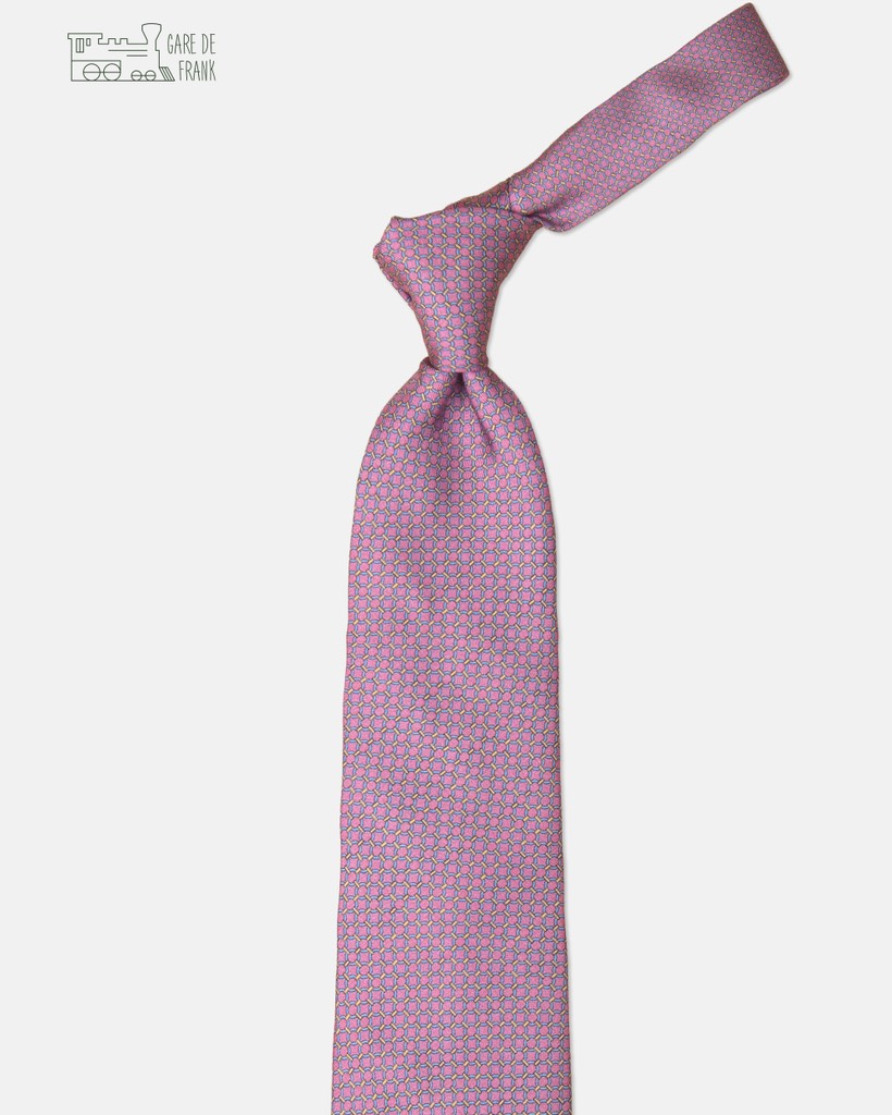 Pink Maillon Silk Tie