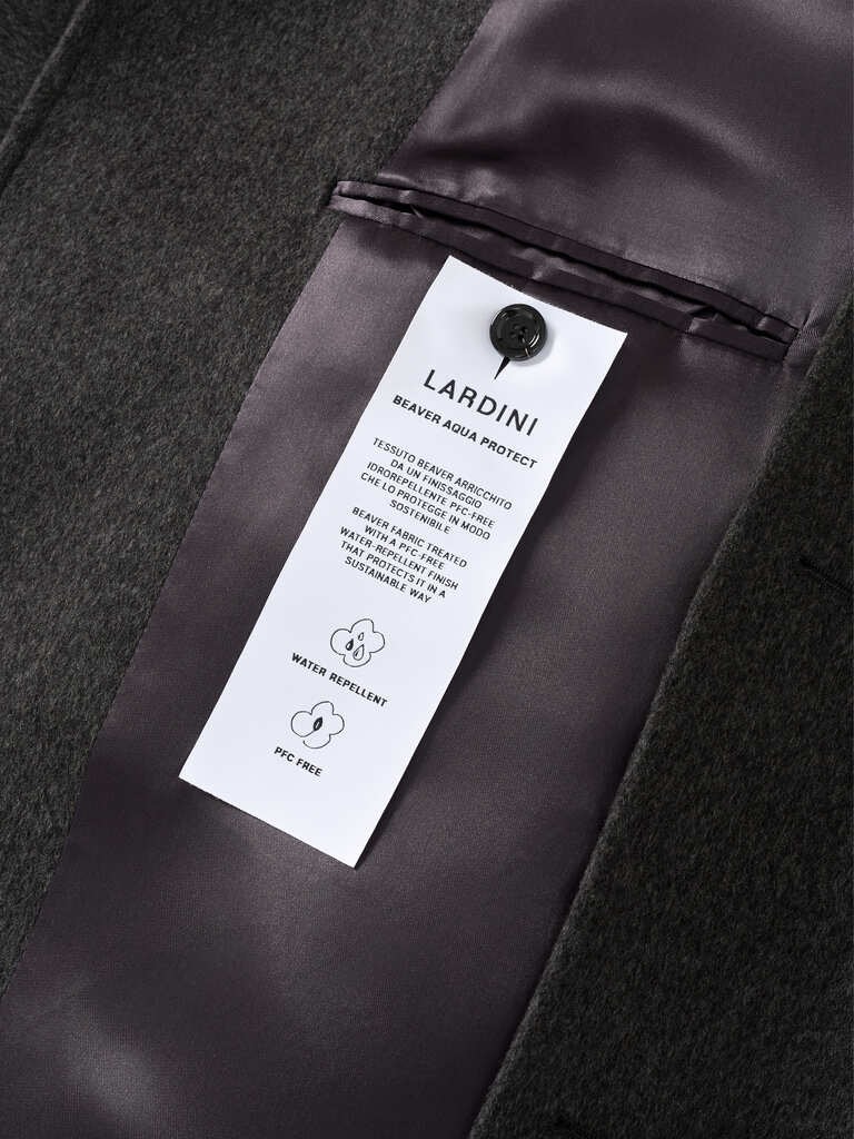Davy Grey Loro Piana Water Repellent Overcoat