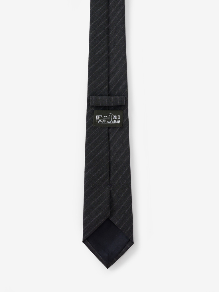 Shadow Striped Wool Tie