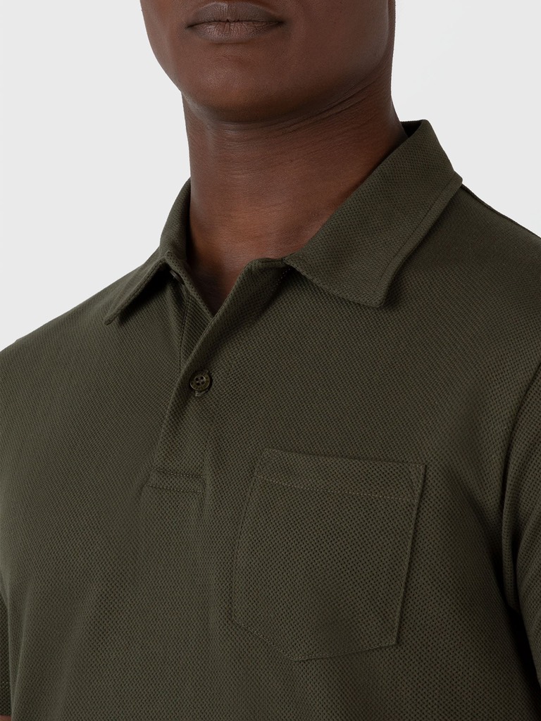 Riviera Polo Shirt in Pine Green