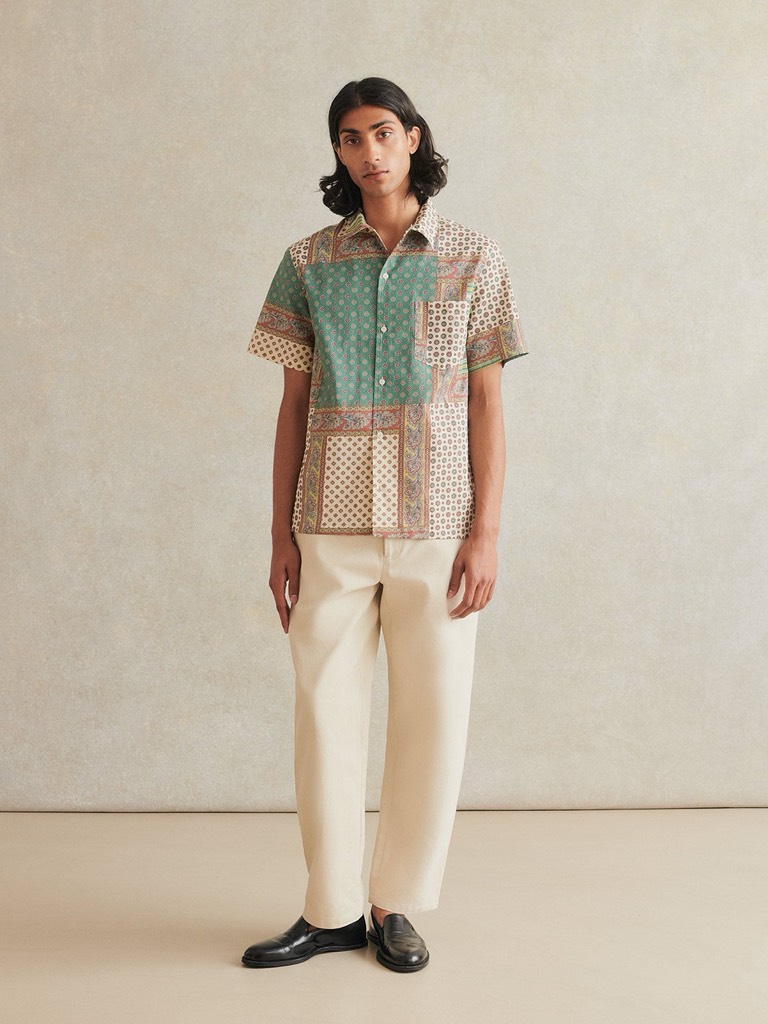 Camp Collar Shirt In Provencal Patchwork Print