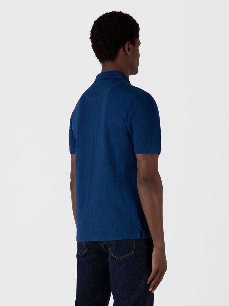 Riviera Polo Shirt in Real Indigo