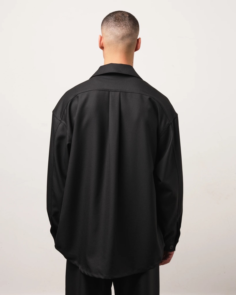 Áo Minimal Shirt In Wool Twill