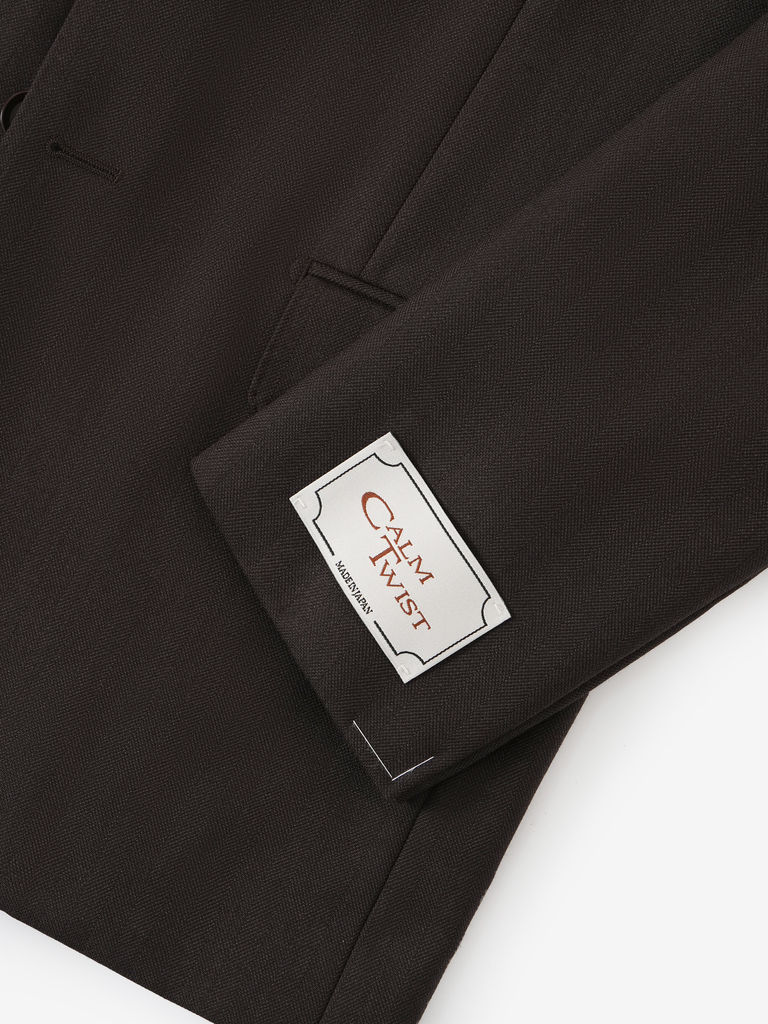 Brown Herringbone Calm Twist Suit 07F