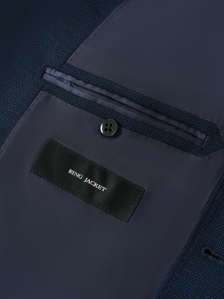 Double-breasted Balloon navy blazer 15X