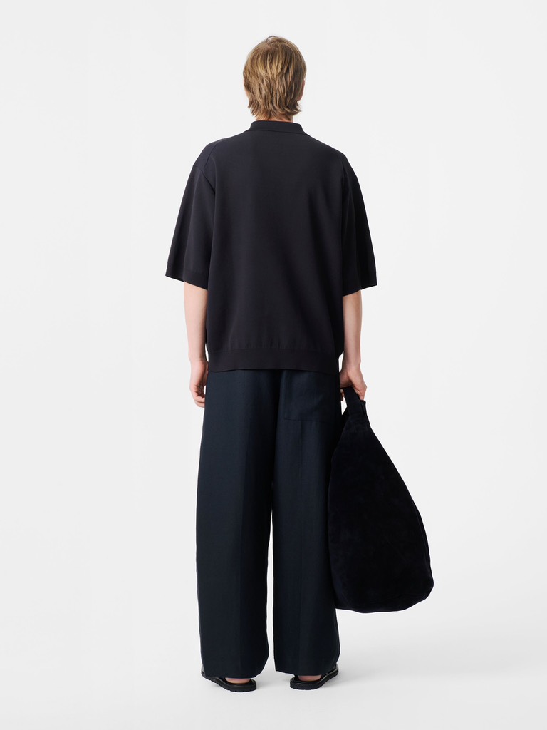 Rico Knitwear Shirt in Darkest Navy