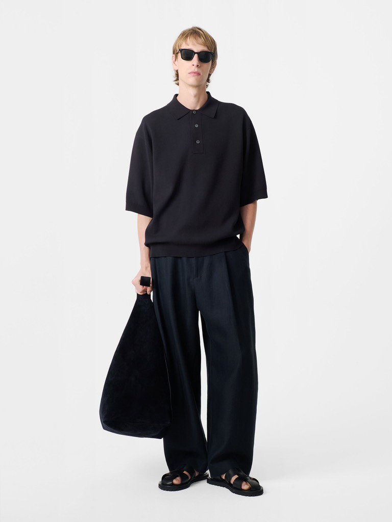 Rico Knitwear Shirt in Darkest Navy