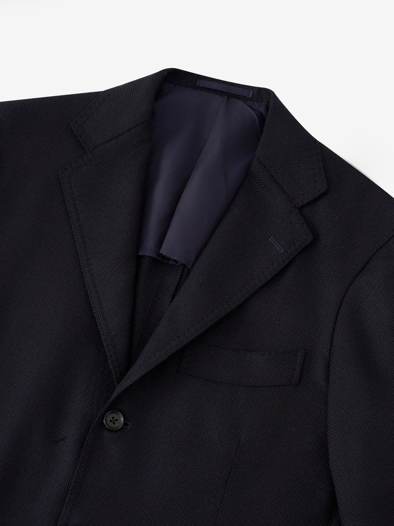 Dark Navy Balloon Blazer 04X