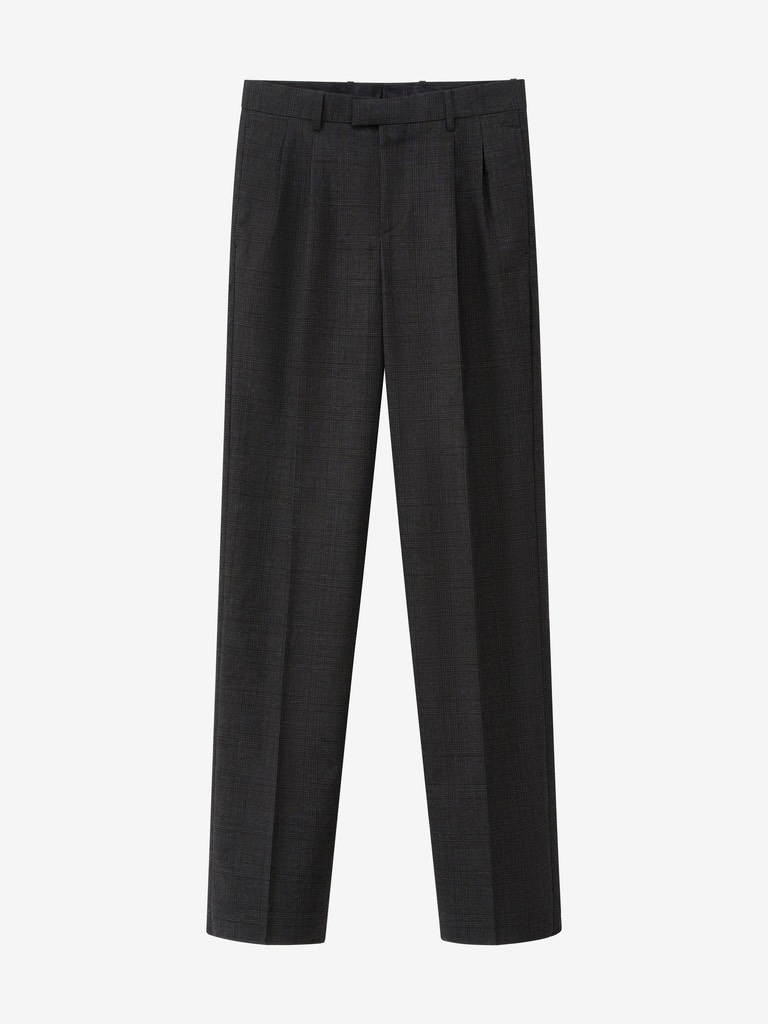 Origini Dark Grey Prince of Wales Double-Breasted Suit