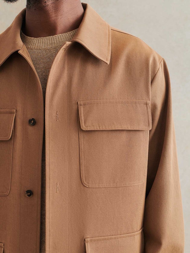 Gardener's Jacket In Coffee Natural Dye