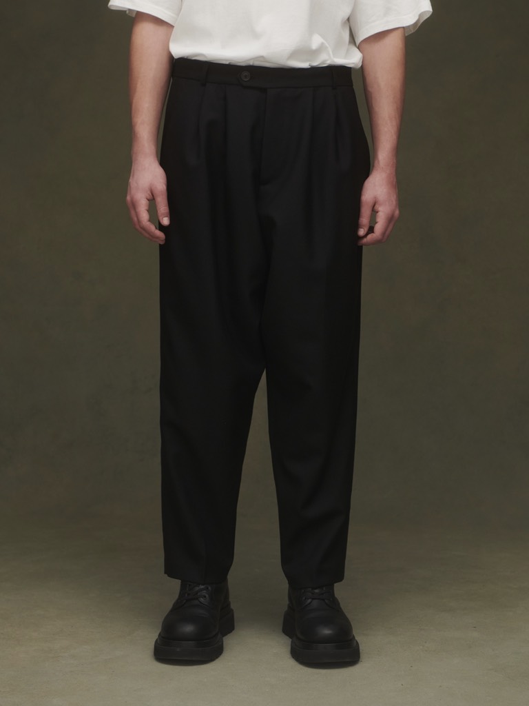 Quần 2 Pleated Pants In Wool Twill