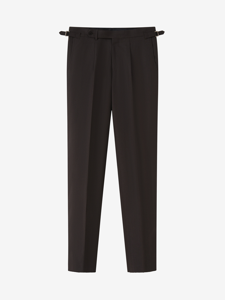 Brown Herringbone Calm Twist Suit 07F