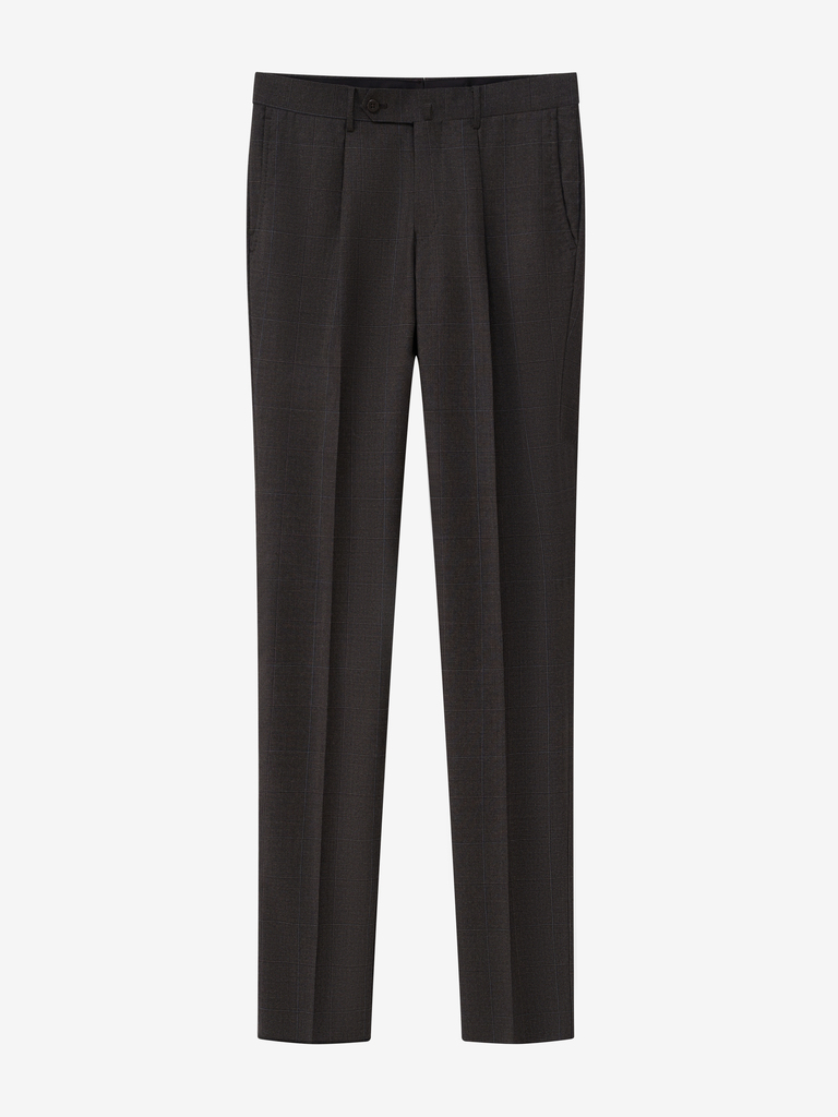 Simone Walnut Glencheck Suit in Loro Piana Australis Soft Touch 28B