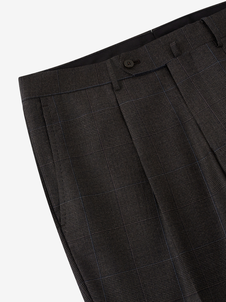 Simone Walnut Glencheck Suit in Loro Piana Australis Soft Touch 28B