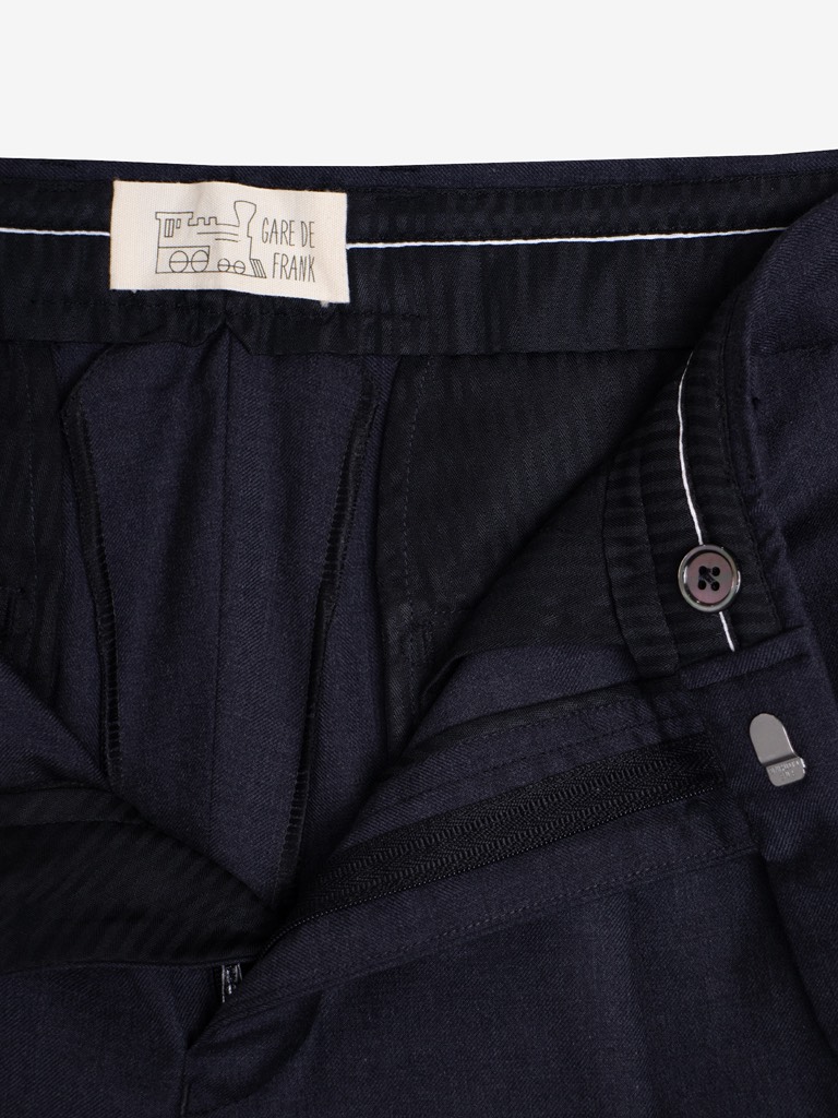 Two Pleat Trousers in Plomb 03P