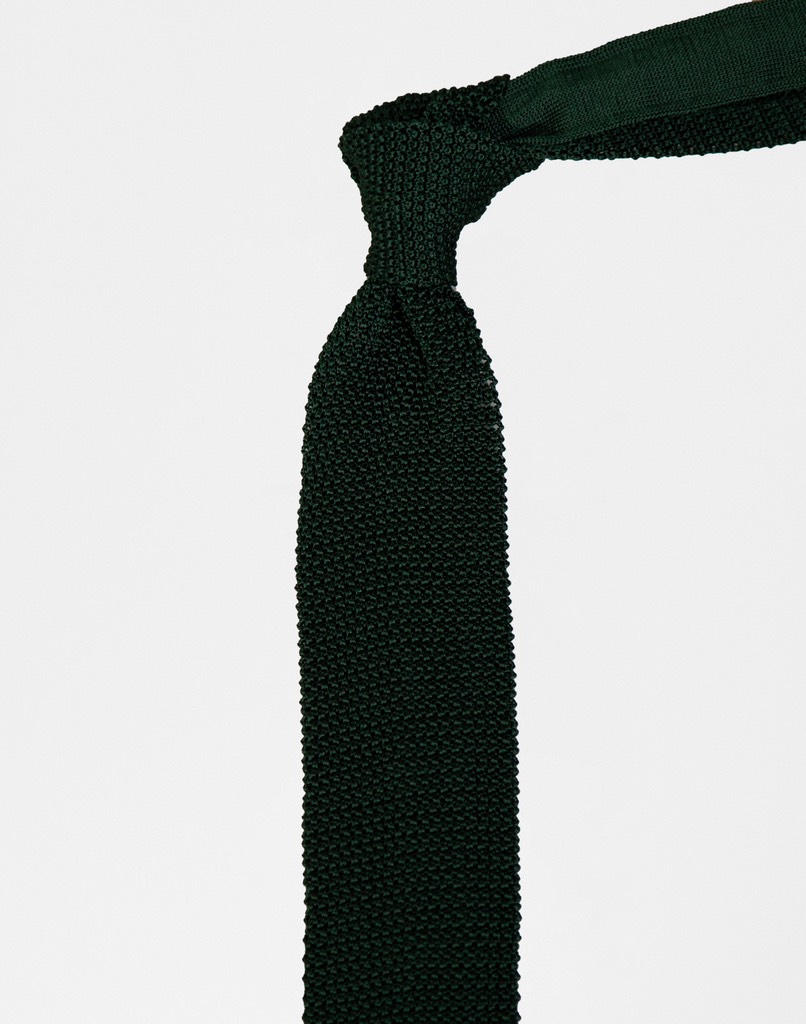 Knit Tie in Green