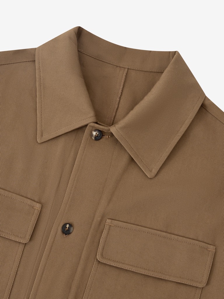 Gardener's Jacket In Coffee Natural Dye