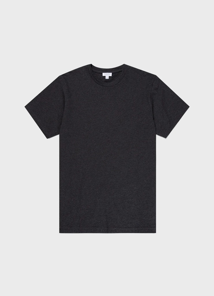 Riviera T Shirt in Charcoal Melange