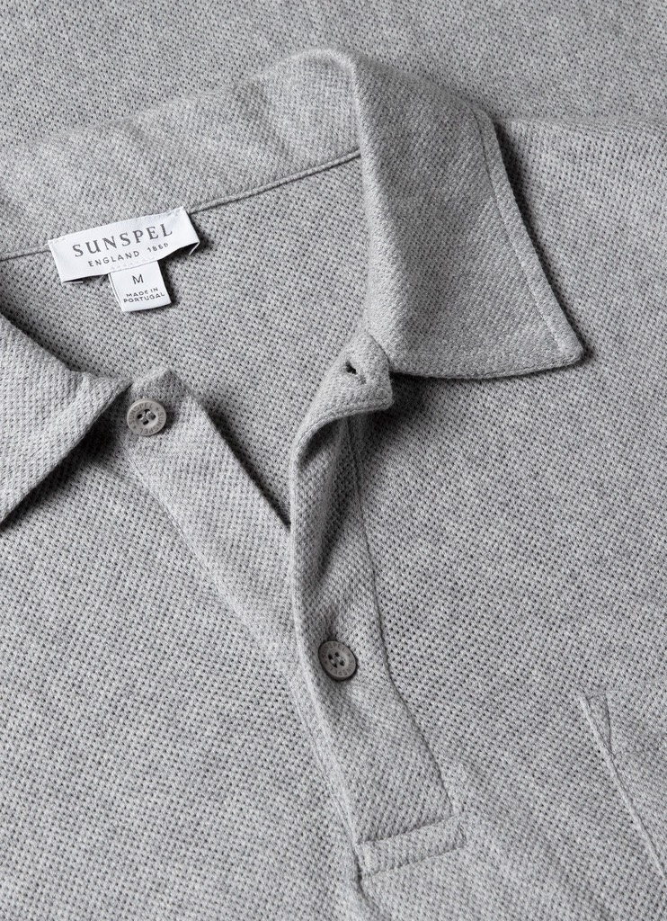 Áo thun Riviera Polo Shirt In Grey Melange