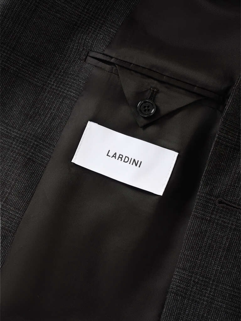 Origini Dark Grey Prince of Wales Double-Breasted Suit