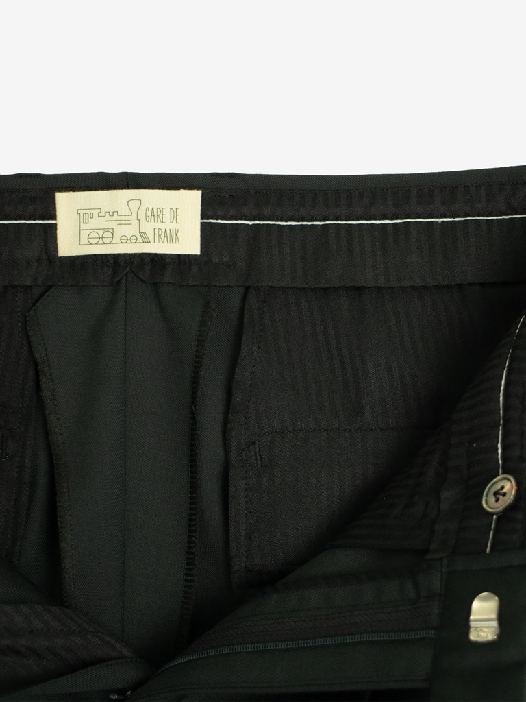 Two Pleat Trousers in Charcoal 03G