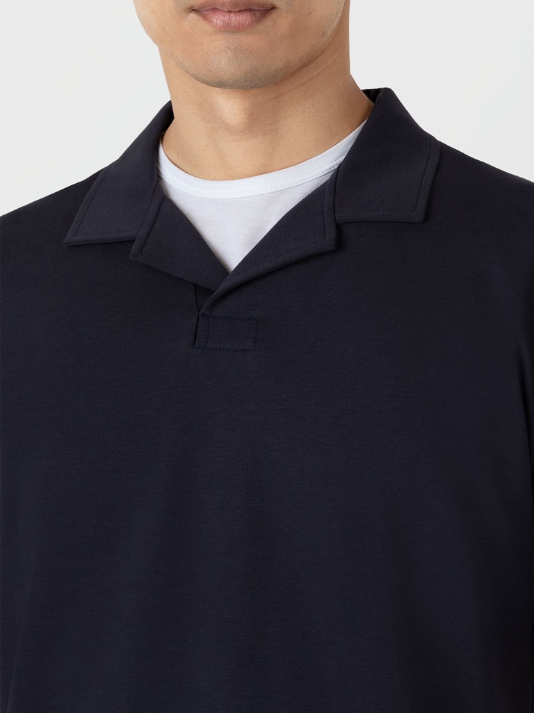 Heavyweight Polo Shirt in Navy