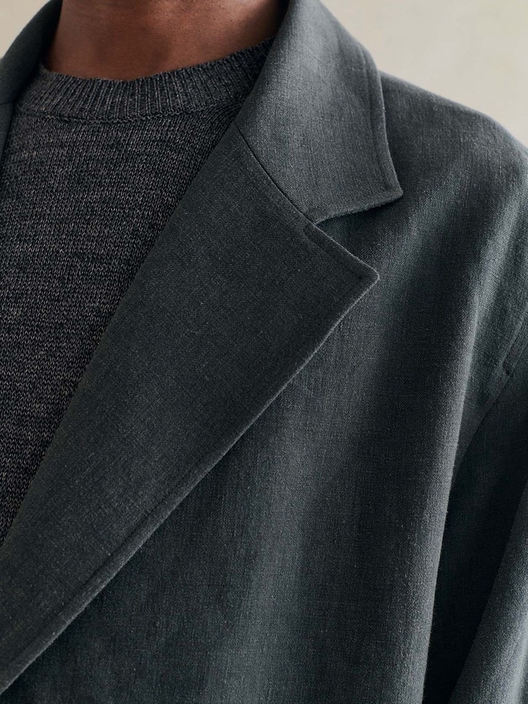 Double Breasted Jacket In Anthracite