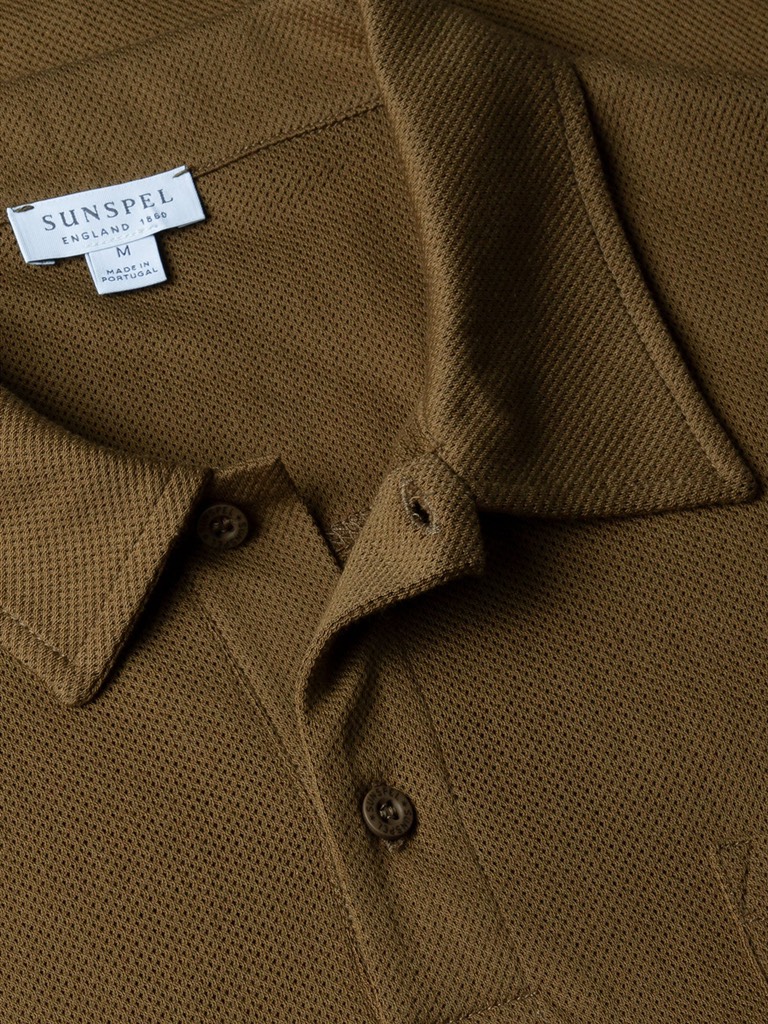Riviera Polo Shirt in Olive Green