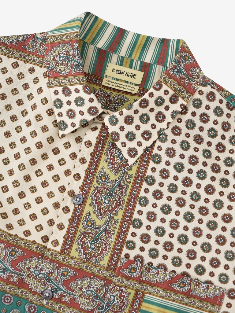 Camp Collar Shirt In Provencal Patchwork Print