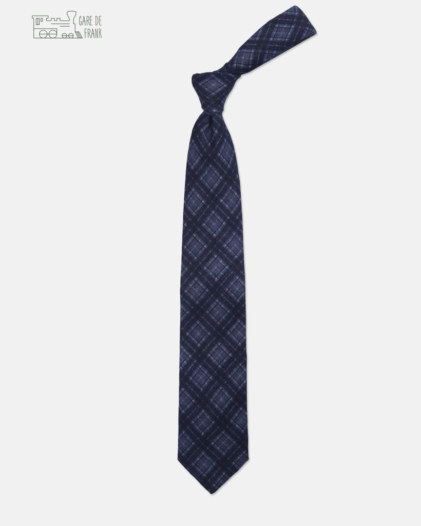 Shadow Tattersall Check Wool Tie