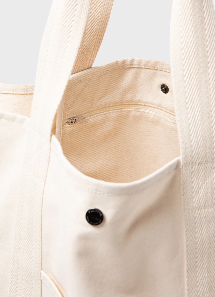 Large Tote Bag in Off White