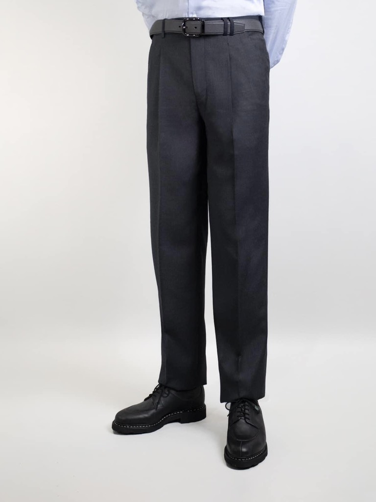 Two Pleat Trousers in Plomb 03P